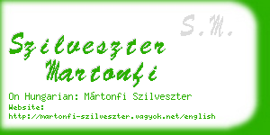 szilveszter martonfi business card